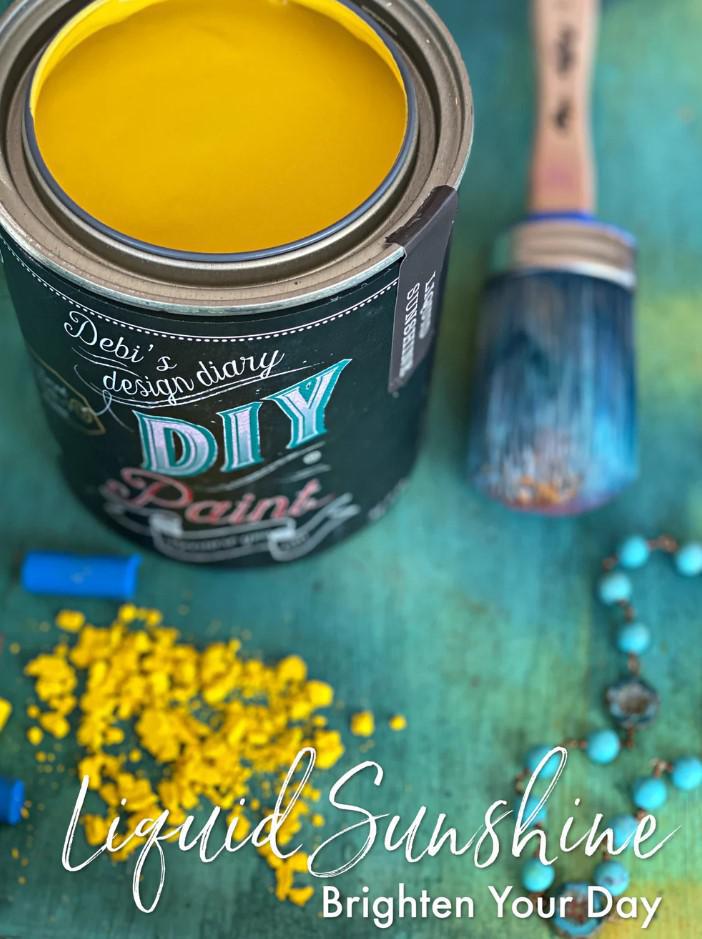 The Owl Box 8OZ Liquid Sunshine (bright yellow) DIY Paint