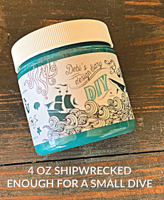 The Owl Box DIY Paint Shipwrecked Verdigris Wax